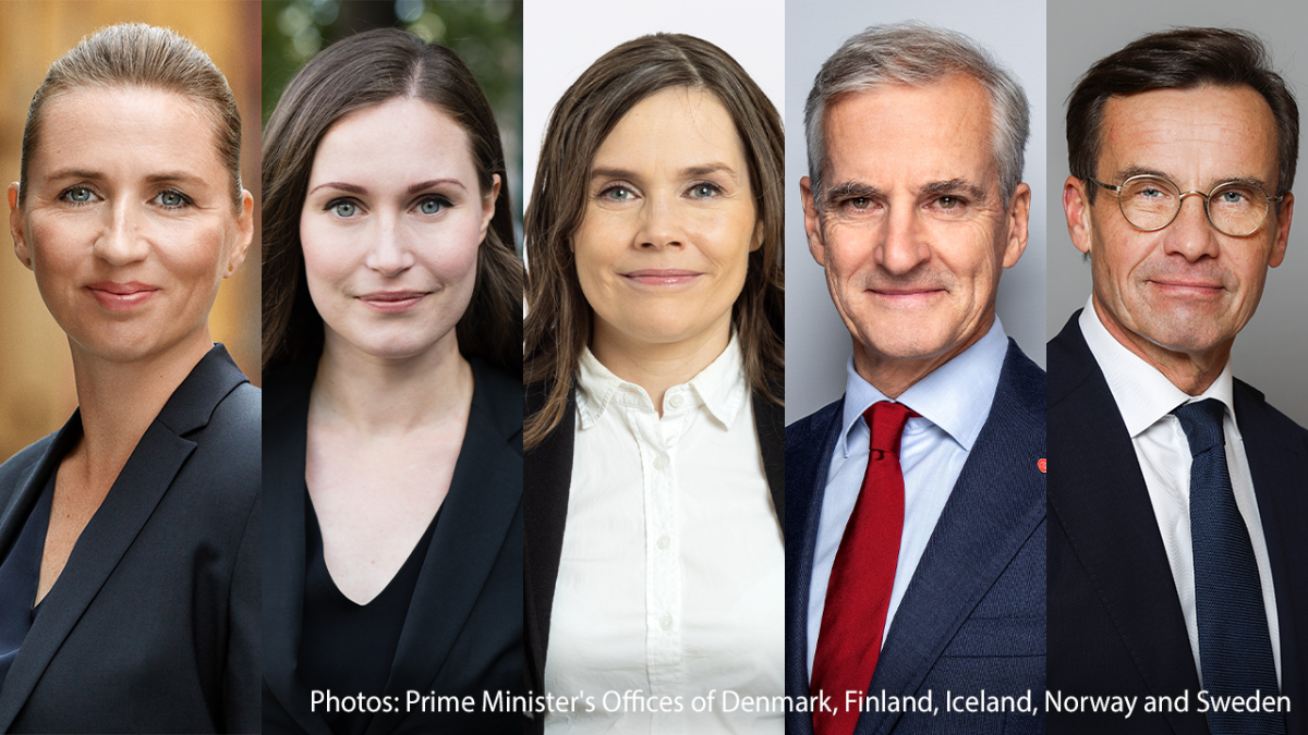 Statsministrarna av Sverige, Danmark, Finland, Island och Norge 