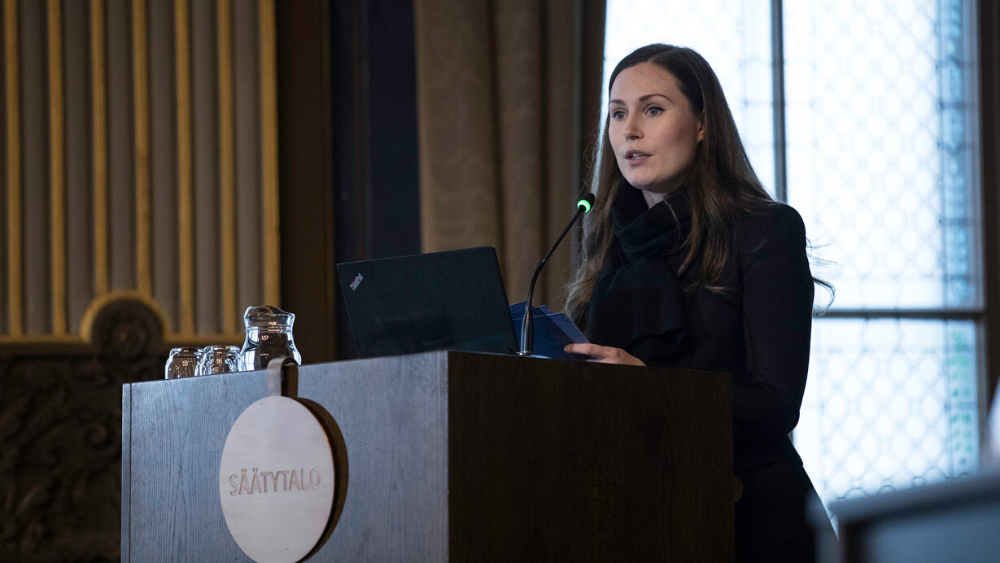 Pääministeri Sanna Marin arktisessa seminaarissa