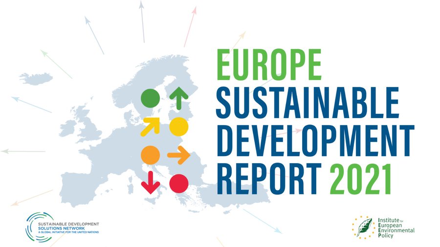 Europe sustainable development report 2021 - kansikuva